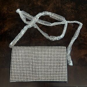 Amber Sceats Stella crystal bag with chain